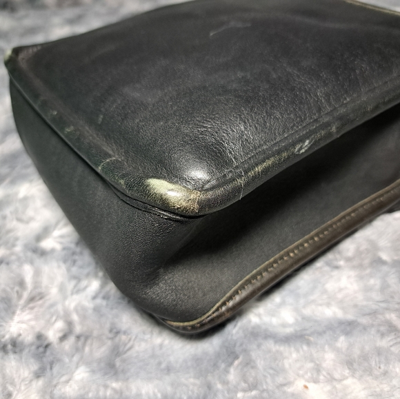 Vintage 80s Coach Murphy black leather crossbody bag mini - Picture 12 of 14